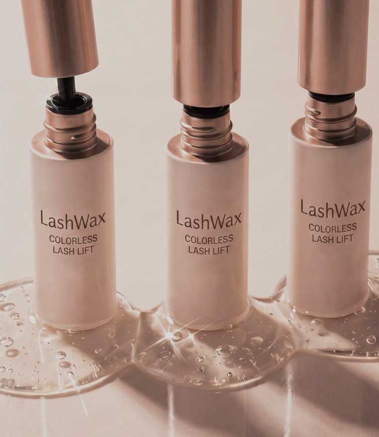 LashWax™ product platform showing colorless lash formulas.